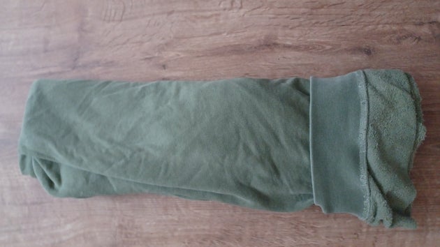 Ranger rolling a hoodie
