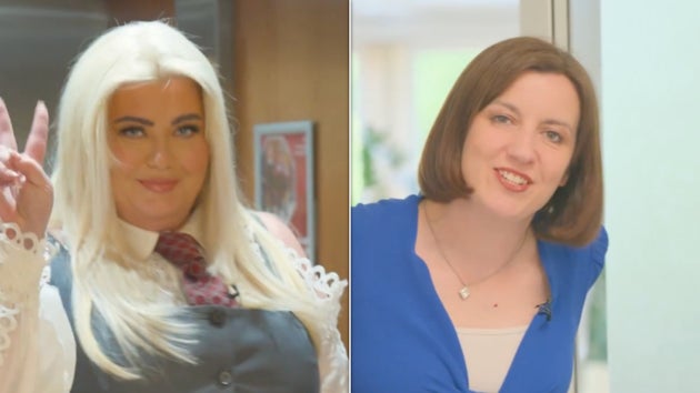 Gemma Collins and Bridget Phillipson