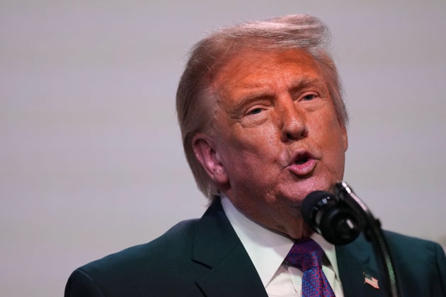President Donald Trump speaks about prescription drug prices in the South Court Auditorium in the Eisenhower Executive Office Building on the White House campus, Monday, May 18, 2026, in Washington