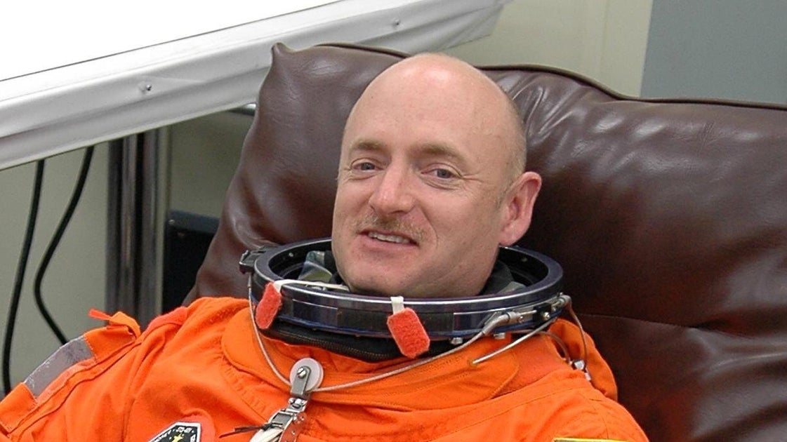 Sen. Mark Kelly Displays Spacesuit In His Office — But It Has A Surprise
