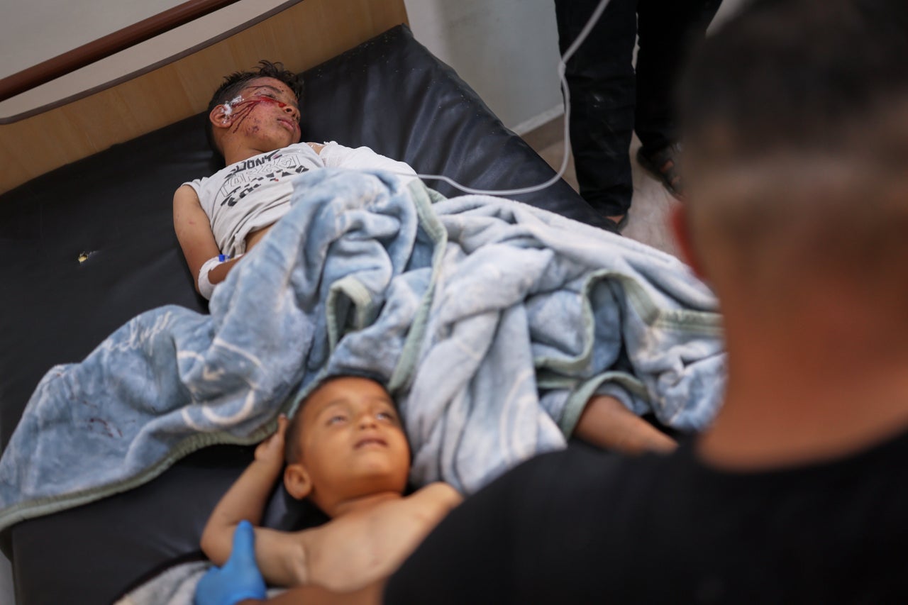 Two children wounded in an explosion caused by war remnants while playing with other children in the village of Abu Habbah in eastern Idlib countryside are treated at a hospital in Maaret al-Numan, Syria, on Thursday. Ongoing war and violence in the country have TPS holders concerned they might be forced to return.
