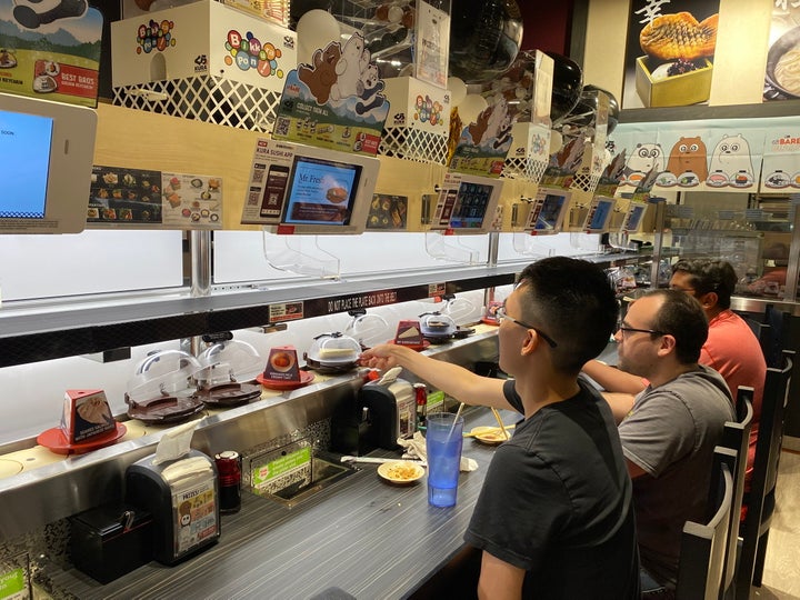 A photo of a Kura Sushi in Carle Place, N.Y., in 2023.