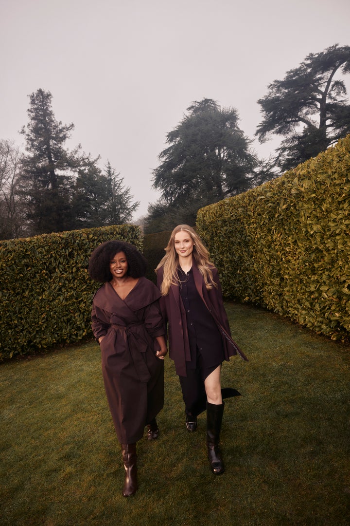 Masali Baduza and Hannah Dodd of Bridgerton in an official photo-shoot to promote the next season of Bridgerton