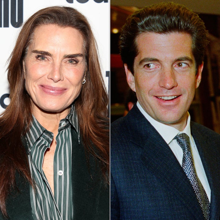 Brooke Shields, left, and John F. Kennedy Jr. were romantically linked in the media in the 1980s after meeting at a ski resort in Aspen, Colorado.