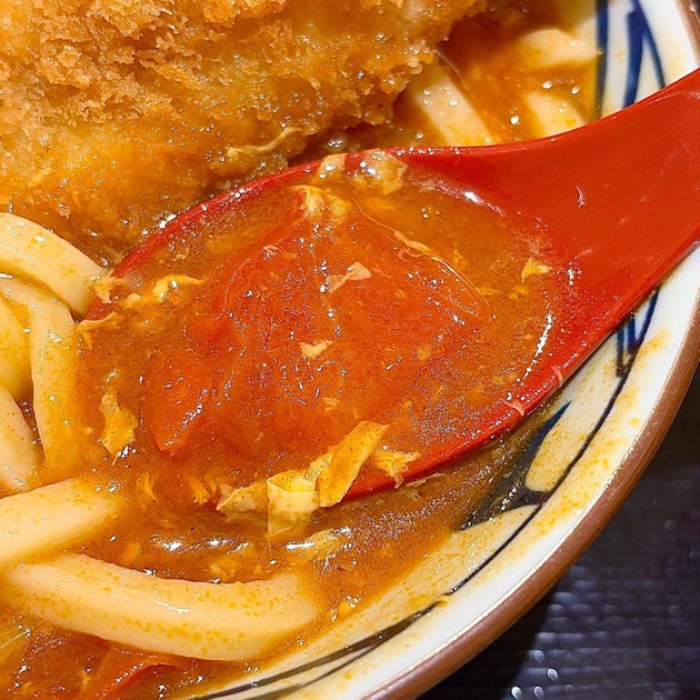 丸亀製麺「海老カツトマたまカレーうどん」