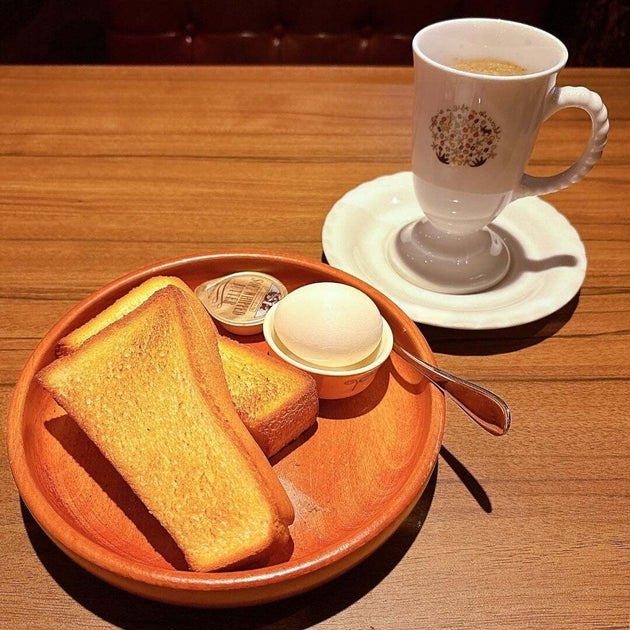 びっくりドンキーの「プレーントーストセット（みそ汁orドリンク）」