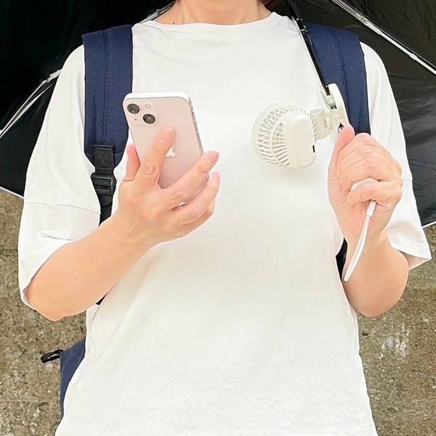 無印良品「置いても使える 充電式クリップファン ミニ」