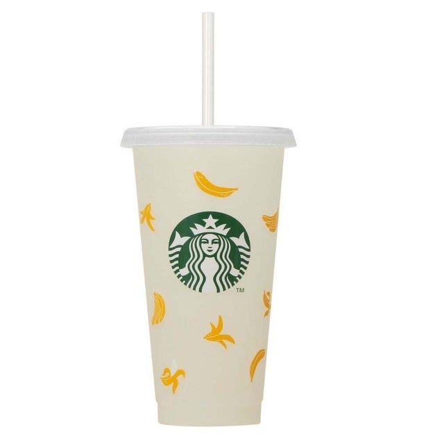 スターバックス「カラーチェンジングリユーザブルコールドカップバナナ 710ml」
