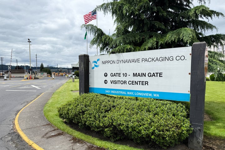 A chemical tank at the Nippon Dynawave Packaging Co. in southwestern Washington imploded on May 26.