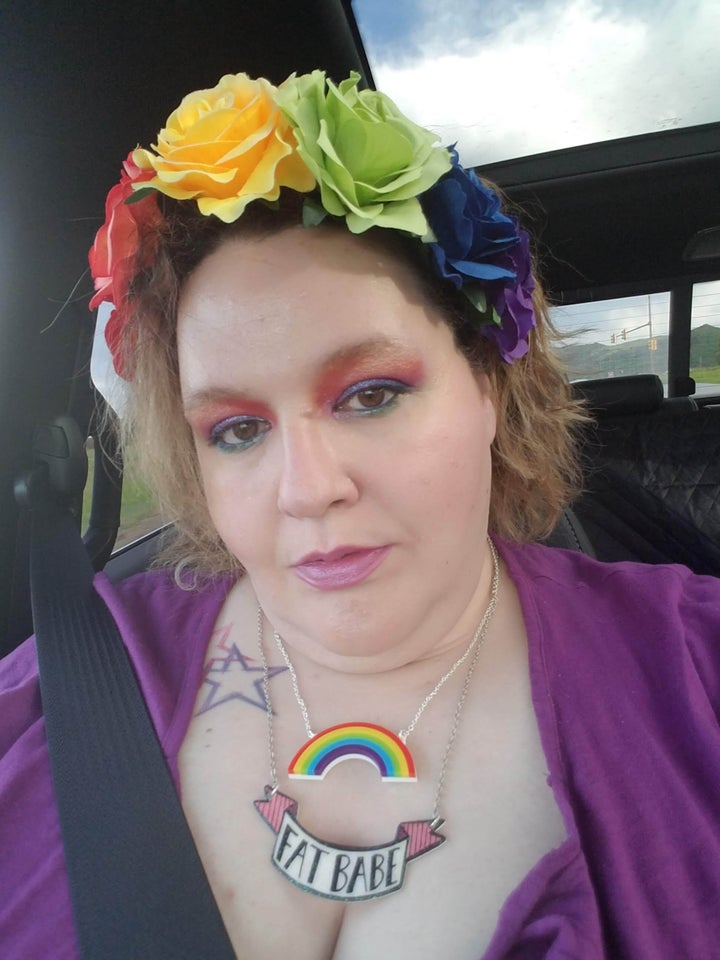 La autora en su look de concierto.