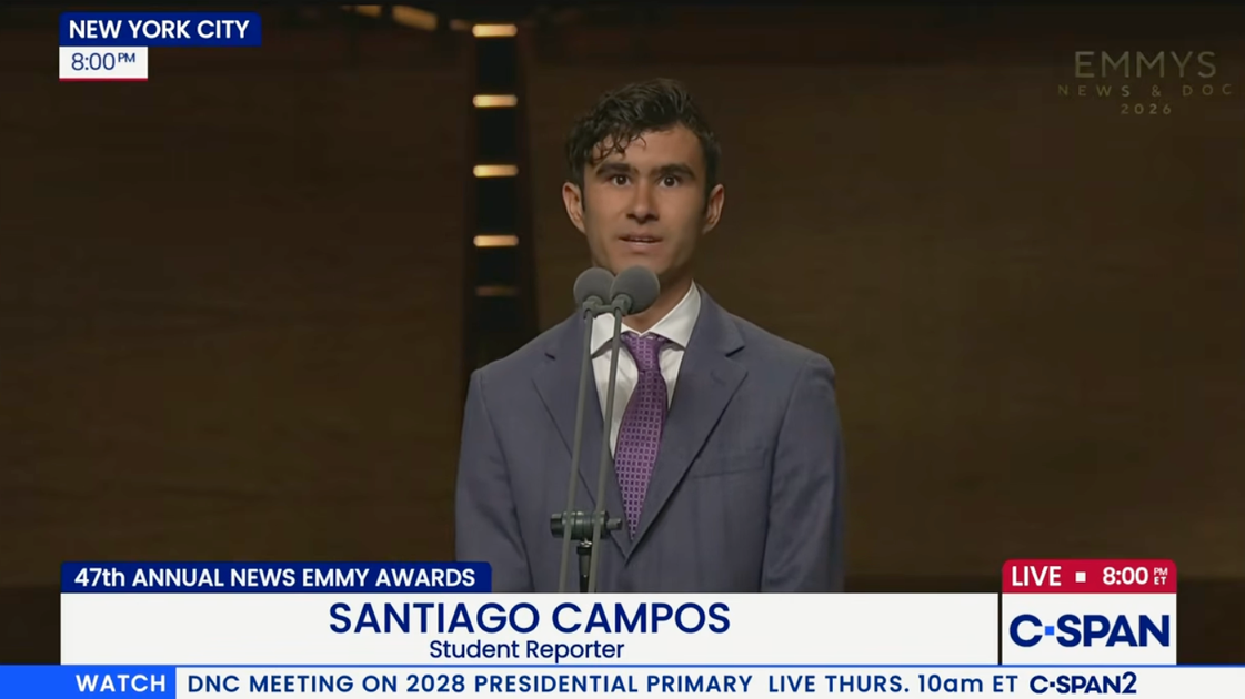 Student Journalist Calls Out CBS At News Emmys