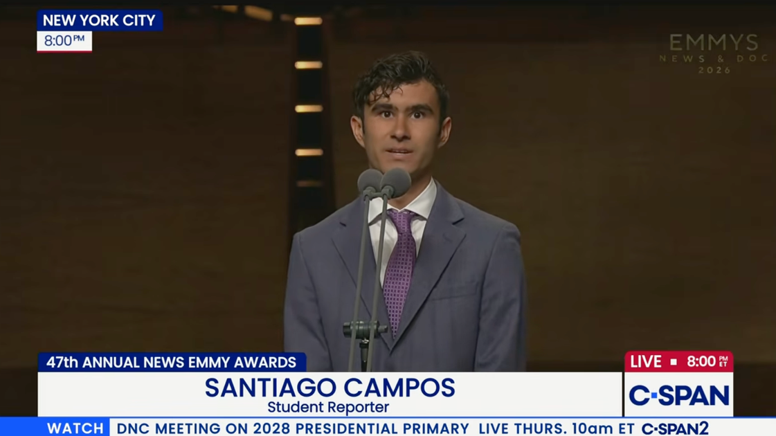Student Journalist Calls Out CBS At News Emmys