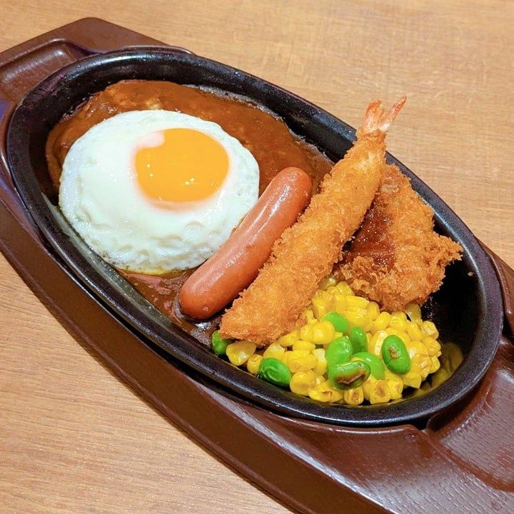 ガスト「鉄板ハンバーグ元気盛り」