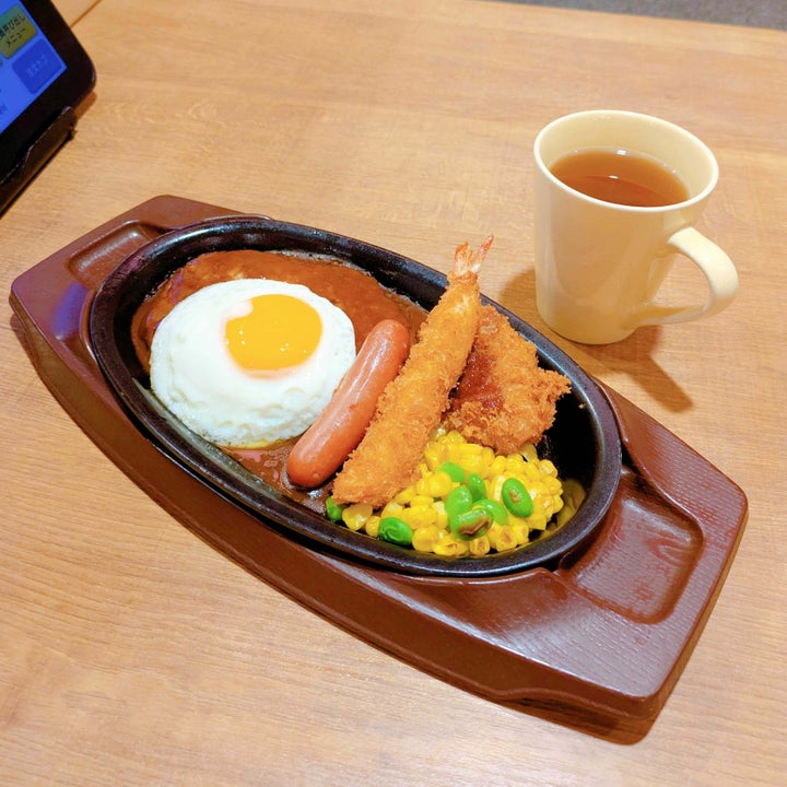 ガスト「鉄板ハンバーグ元気盛り」
