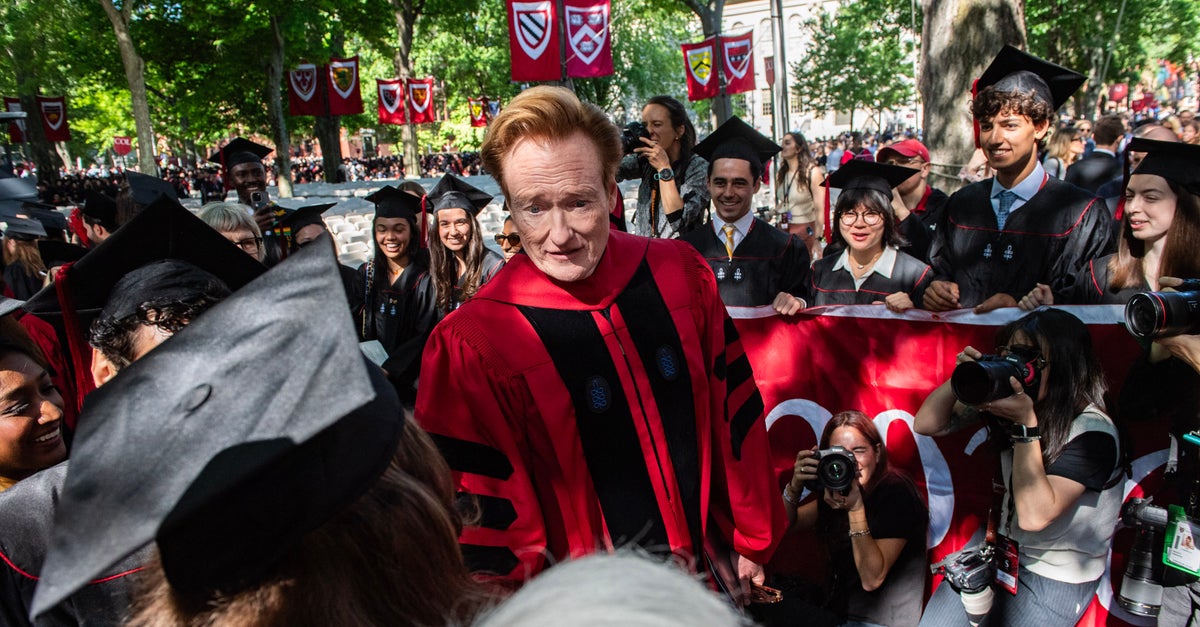 Conan O’Brien Speaks At Harvard Commencement As Trump Tightens Pressure On The School