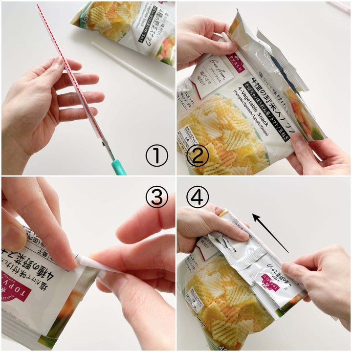 ストローをクリップにする方法