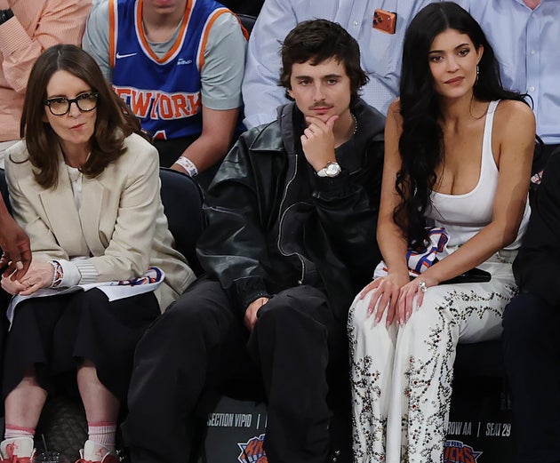 Tina Fey, Timothée Chalameta and Kylie Jenner were among the celebrities watching the New York Knicks together last month
