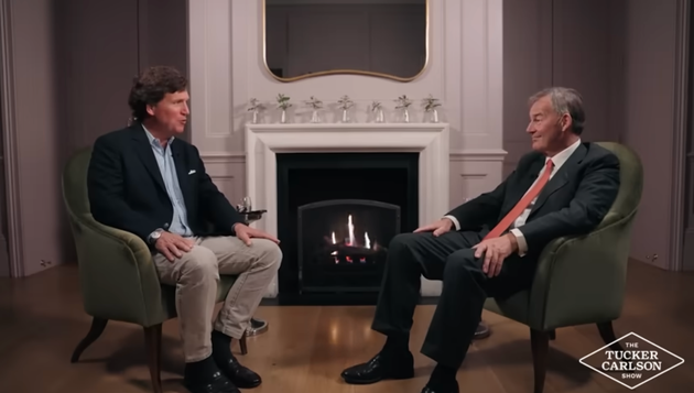 Tucker Carlson and Rupert Lowe