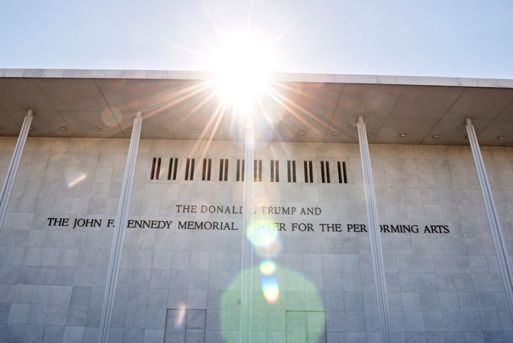 The John F. Kennedy Center for Performing Arts is seen in Washington, Friday, May 29, 2026. (AP Photo/Cliff Owen)