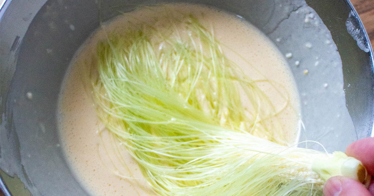 【スプーン1杯のマヨがきいてる】ヒゲまで甘くてサクサク！ヤングコーンの丸ごと天ぷら