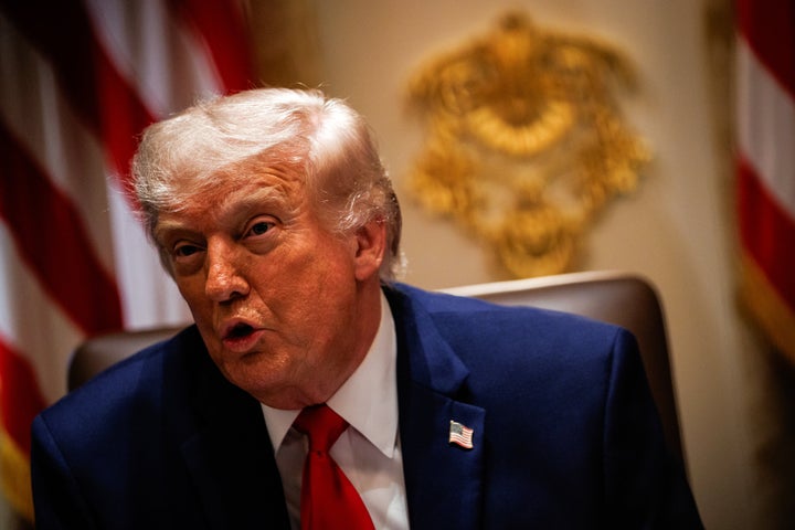 President Donald Trump during a cabinet meeting at the White House in Washington, DC, US, on Wednesday, May 27, 2026. (Samuel Corum/Sipa/Bloomberg via Getty Images)