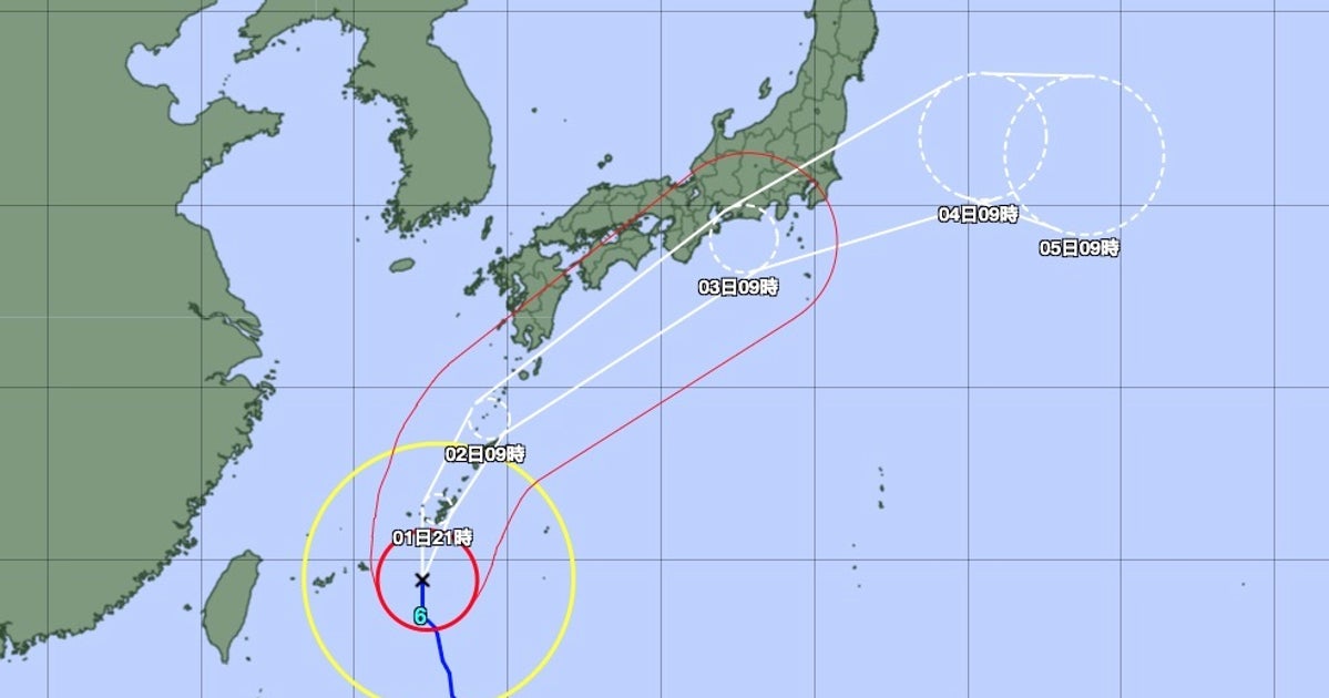 台風6号の予想進路、東京にはいつ到来?気象庁、米軍、ヨーロッパの予報機関で比較