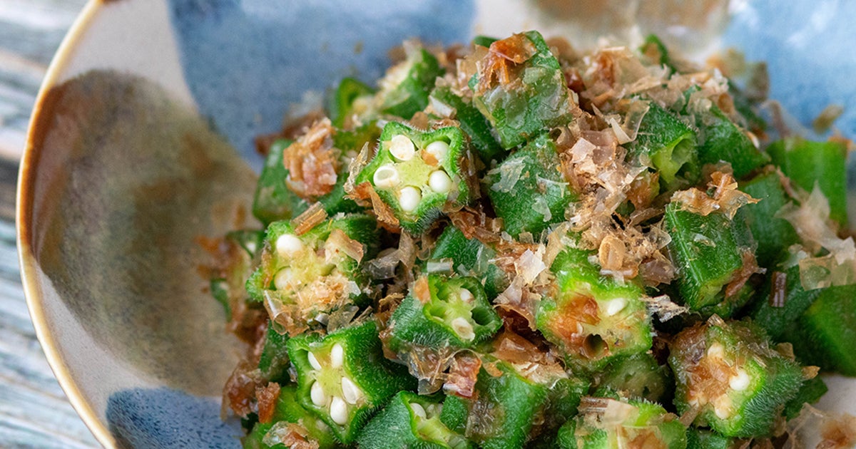 【オクラならやっぱりコレ】味付けは2つだけ！一口食べればもうお箸が止まらない「オクラのおかか和え」のレシピ