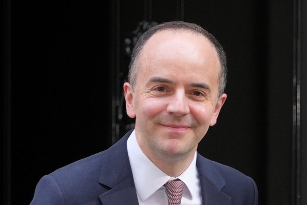 Britain's newly appointed Secretary of State for Health and Social Care James Murray leaves 10 Downing Street in London, Friday, May 15, 2026.