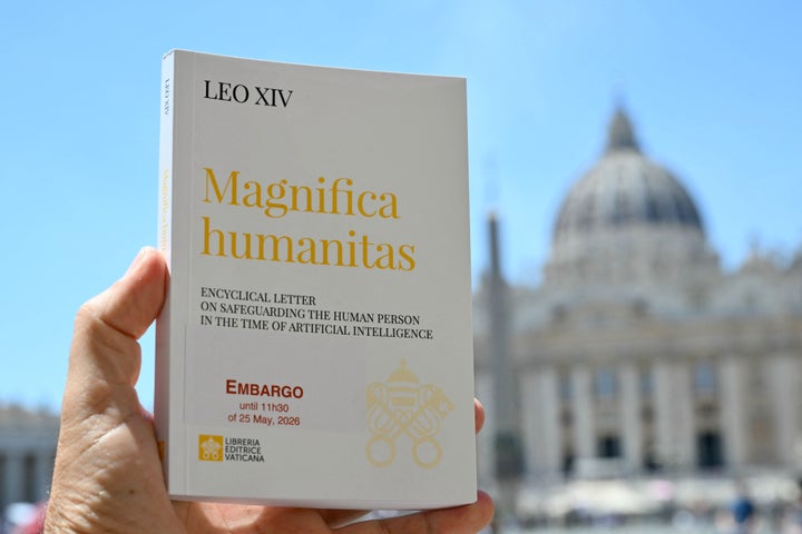 Above is Pope Leo XIV's encyclical letter titled 