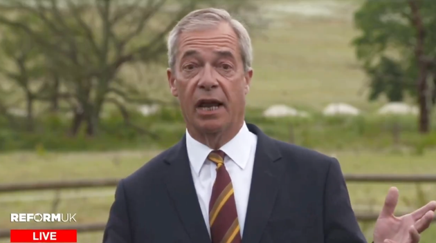 Nigel Farage during his 