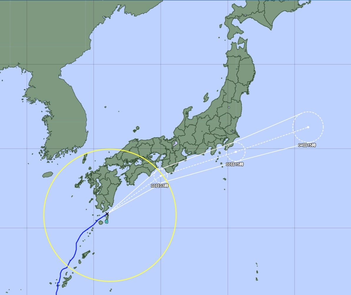 台風6号の予想進路、東京にはいつ到来？気象庁、米軍、ヨーロッパの予報機関で比較（6月2日16時50分時点）