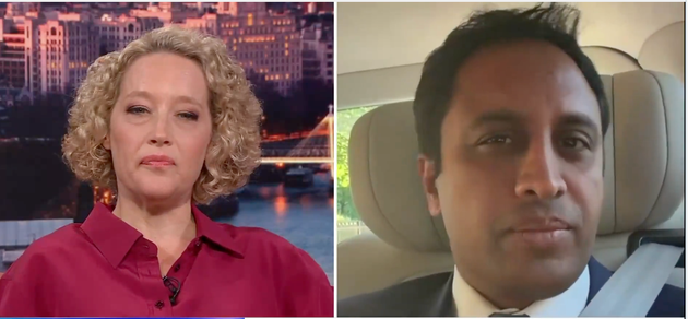 Cathy Newman and Zia Yusuf