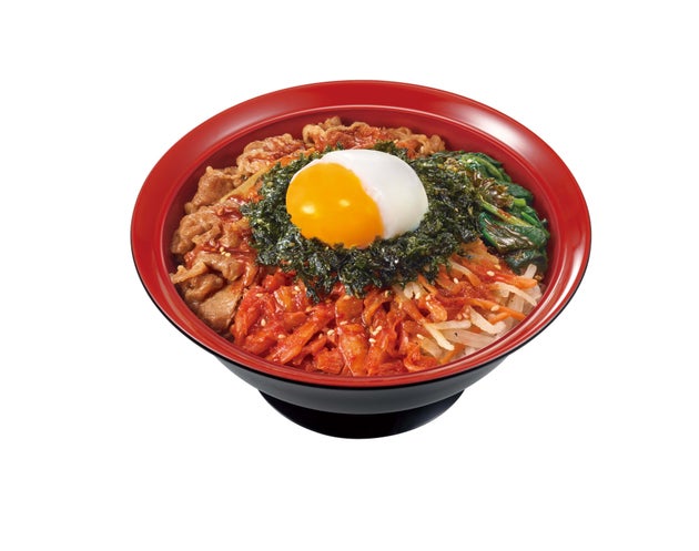 すき家「おんたま黒ビビンバ牛丼」