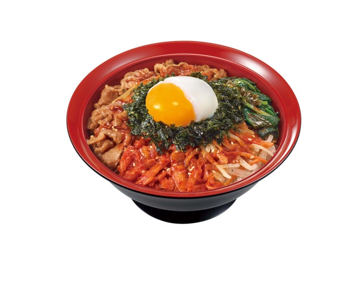 すき家「おんたま黒ビビンバ牛丼」