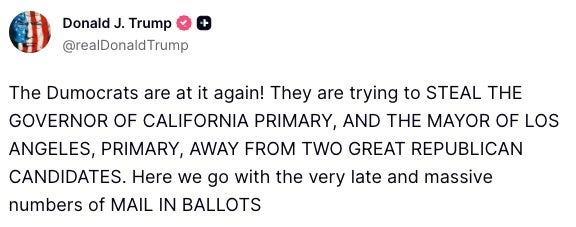 Donald Trump on Truth Social