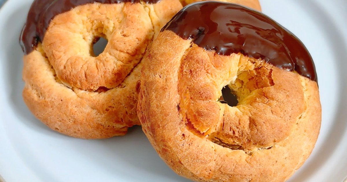 【ホットケーキミックスでここまでできる】揚げないのにサックサク。混ぜて焼くだけ。焼きオールドファッション
