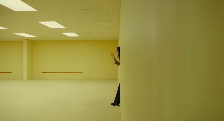 Renate Reinsve's character 'noclips' in Backrooms