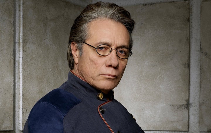 Edward James Olmos in Battlestar Galactica