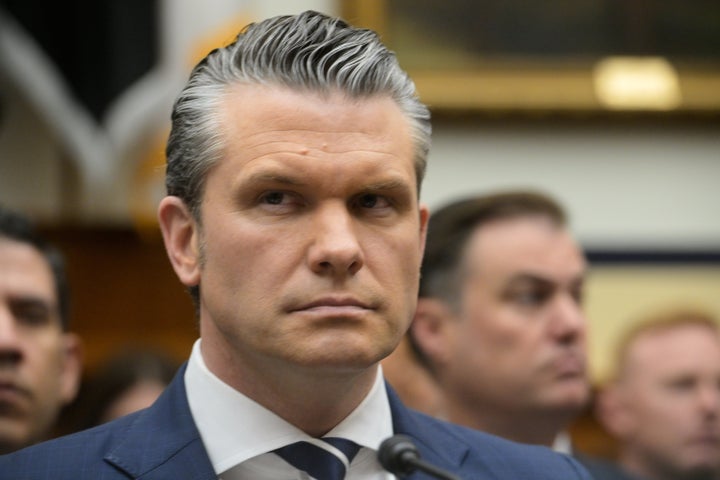 Secretary of Defense Pete Hegseth appears before a House Committee on Armed Services business meeting on the Department of Defense Fiscal Year 2027 on Capitol Hill, Wednesday, April 29, 2026, in Washington. (AP Photo/Rod Lamkey Jr.)