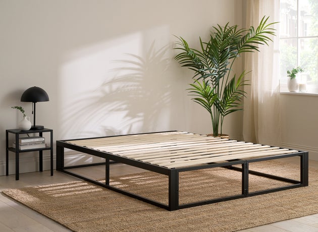 The bed comes together in about 10 minutes.