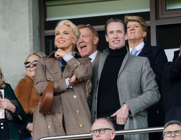 Hannah Waddingham and her rumoured boyfriend were spotted together at Cheltenham Racecourse in March