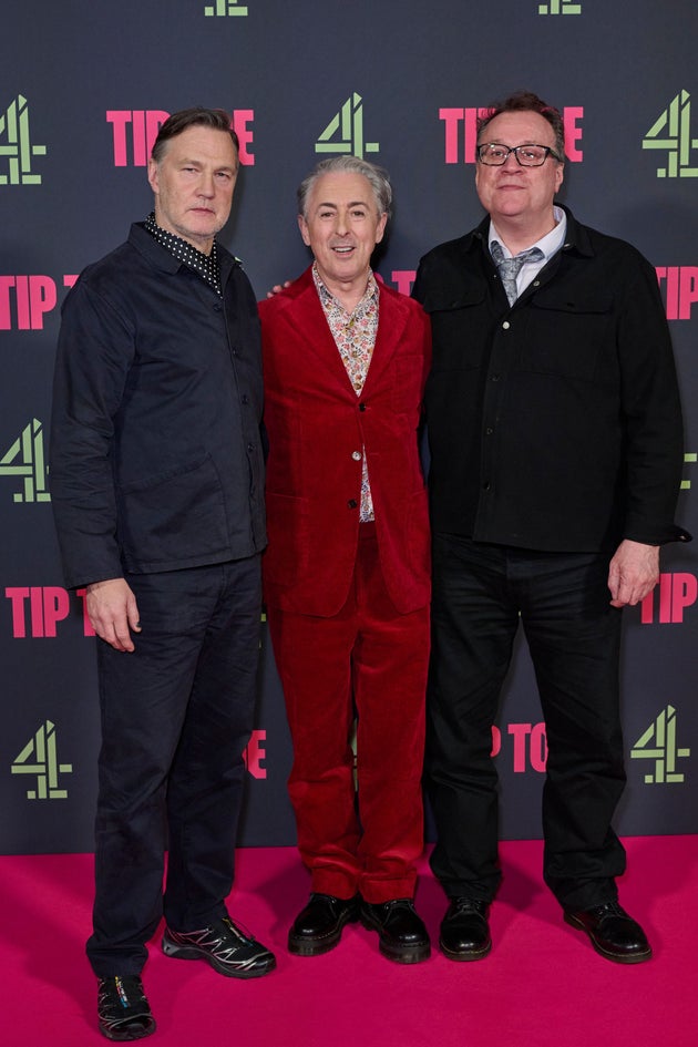 David Morrissey, Alan Cumming and Russell T Davies at the launch of Tip Toe last month