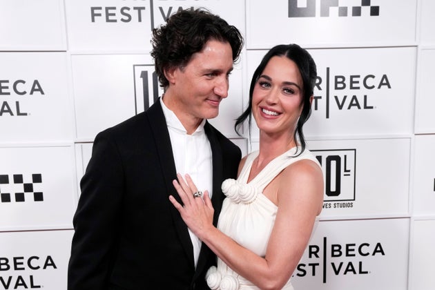 Justin Trudeau and Katy Perry in New York on Monday night