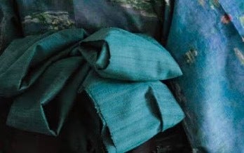モネの「睡蓮」をイメージした浴衣に「天才！」「欲しい」と反響。洗濯機OK、綿100％で猛暑でも涼しく機能性も抜群