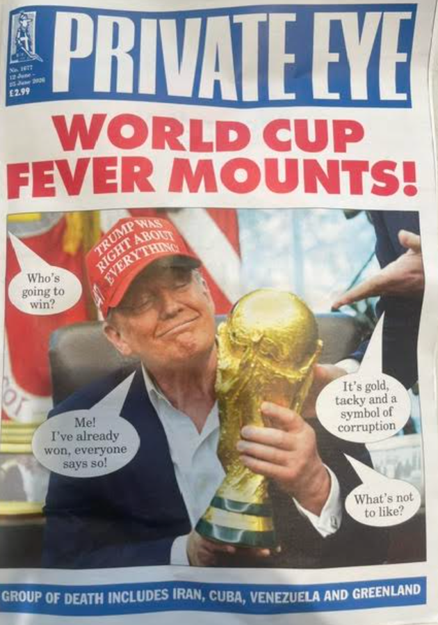 This week's Private Eye front cover.