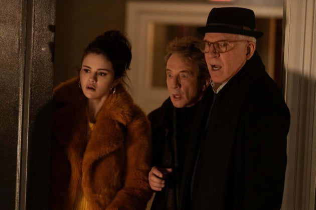 Selena Gomez, Martin Short and Steve Martin in Only Murders In The Building