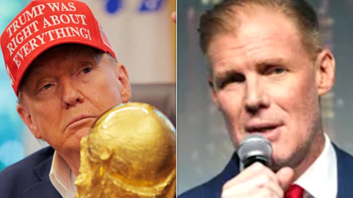 Alexi Lalas (right) lavished Donald Trump with praise in a podcast.