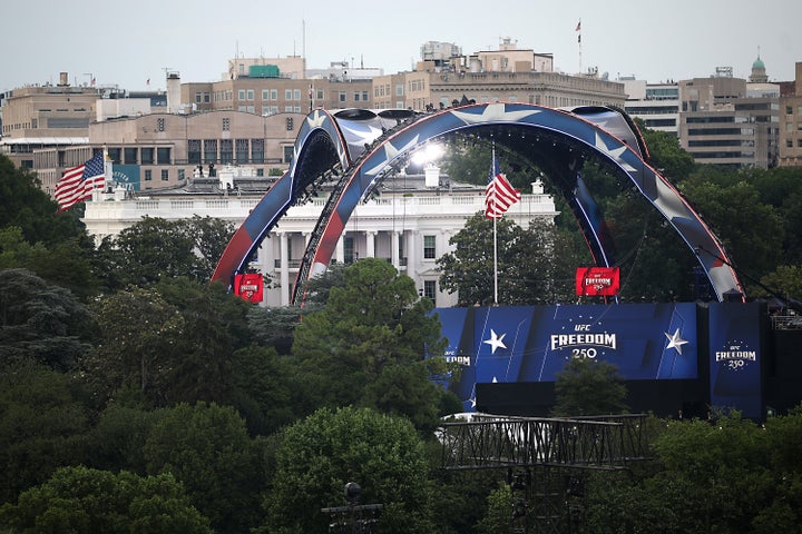 "The Claw" venue has been constructed specially for the UFC event.