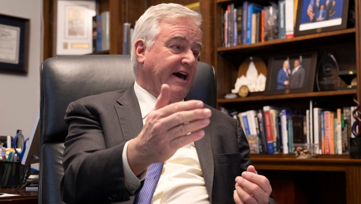 Congressman David Trone (D-Md.) photographed in the Longworth House Office Building in Washington, D.C., on Dec. 17, 2024.