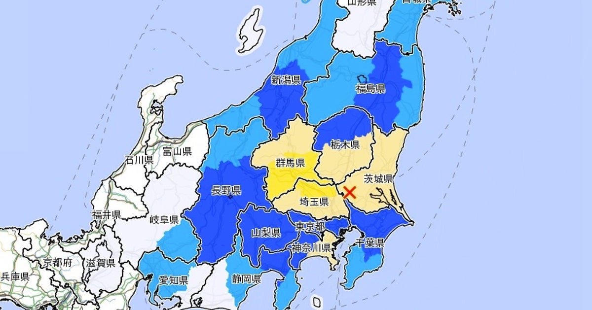 【速報】群馬と埼玉で震度5弱の地震。東京も揺れ【震度3以上の地域一覧】